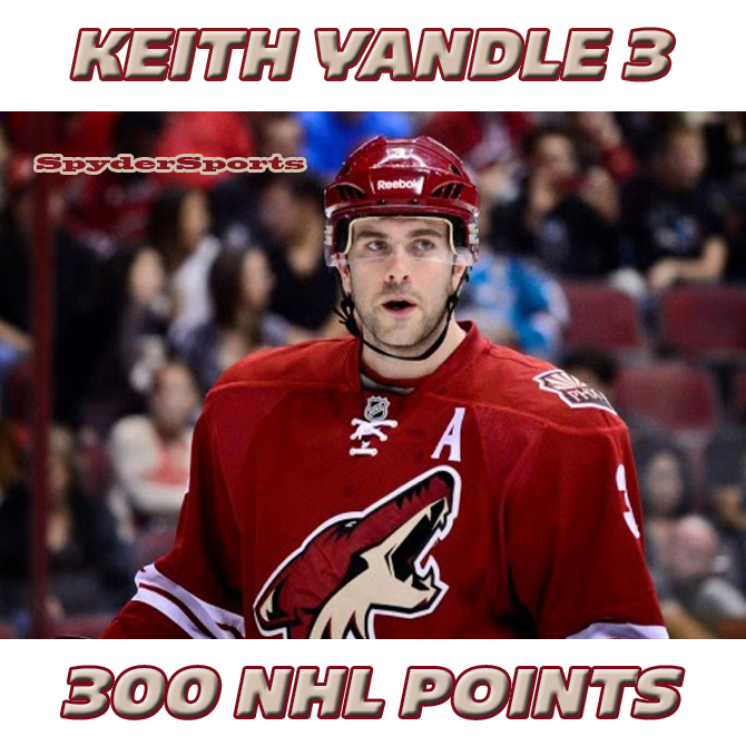 Keith Yandle Reaches 300 NHL Points Spyder Sports Lounge