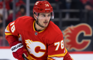 Brennan Othmann with the Calgary Flames